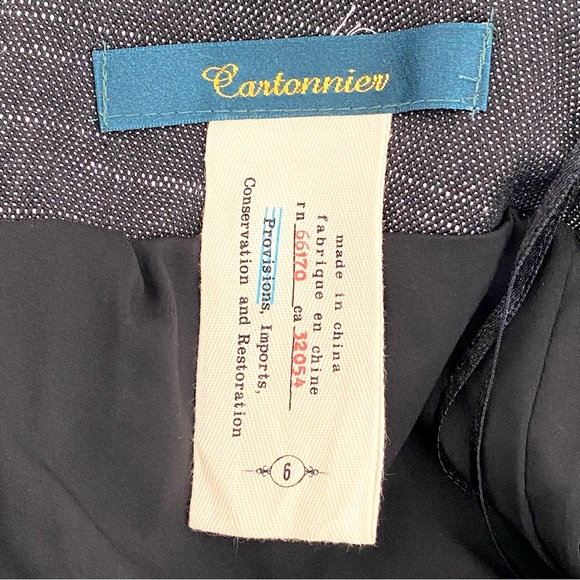 Anthropologie Cartonnier Gray Ruched Pencil Skirt Size 6 - Picture 3 of 6